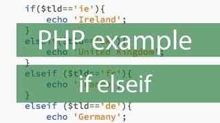 if elseif with substr() PHP example - Focusing on top level domains