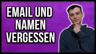 Twitch Email Adresse und Benutzername vergessen