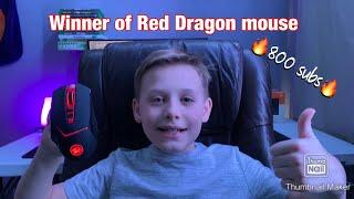 Winner of Red Dragon mouse!! (Giveaway)