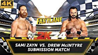 wwe 2k25 gameplay sami Zayn vs Drew McIntyre wrestling fight #short