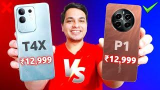 Vivo T4x 5G Vs Realme P1 5G Full Comparison | Don't Buy Wrong Phone 