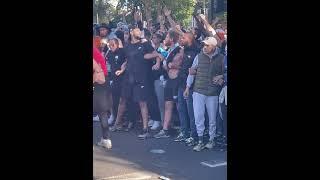 Ultras Olimpique Marseilles, hooligans escorted by police to Tottenham stadium