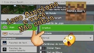 como jogar no modo criativo no teste do minecraft .