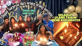 Dapat kejutan dari orang orang tercinta|SELAMAT ULANG TAHUN NENK KOROMOY09#tiuplilin#kueulangtahun