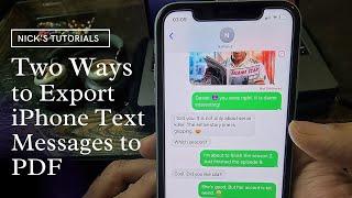 How to Export Text Messages from iPhone to PDF (Two Easy Ways)