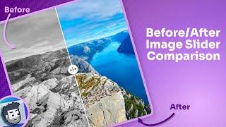Before/After Image Slider Comparison (HTML, CSS, and JavaScript)