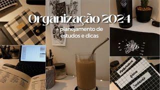 ORGANIZANDO MINHA VIDA PARA 2024: como faço meu planejamento de estudos + dicas e motivação