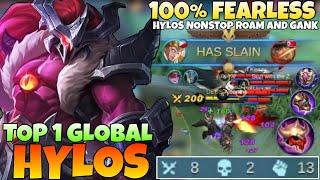 HYLOS 100% FEARLESS TANK! With HYLOS BEST BUILD TANK 2021 | TOP 1 GLOBAL HYLOS | Mobile legends