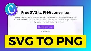 How to Convert SVG to PNG using Canva