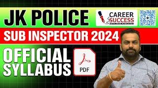 Jkp Sub Inspector Syllabus 2024 | Jkp Si recruitment 2024 || @CareerSuccessJammu