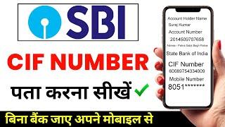 sbi cif number kaise pata kare 2024 | how to know sbi cif number 2024 | sbi cif number online search