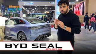 BYD Seal 2025 New Model At Auto Expo 2025! #byd #autoexpo