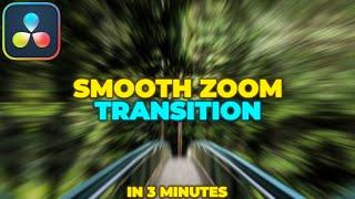 Zoom Transition Tutorial in Davinci Resolve | Smooth Zoom Blur Transition