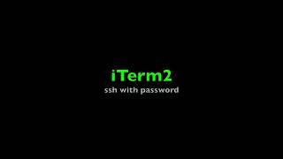 iTerm2 ssh with password