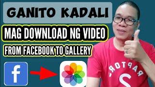 Paano Mag download ng Video Mula sa Facebook Papunta sa ating Gallery gamit ang ating Cellphone 2024