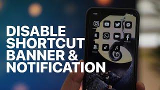 #Shorts - How to Disable Annoying Shortcuts Notification and Banner on iPhone iOS 15