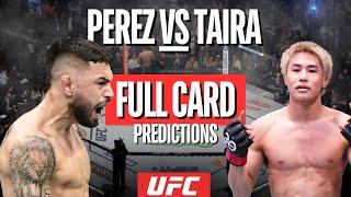 UFC FIGHT NIGHT VEGAS 93 - PEREZ VS TAIRA - PREDICTIONS AND FULL CARD BETTING TIPS