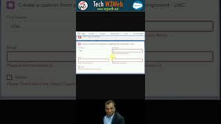 Create a custom form validation in LWC | #shorts #youtubeshorts #shorts #w3web