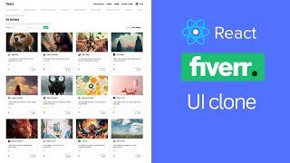 React Fiverr App Design Tutorial  | React UI Full Course for Beginners