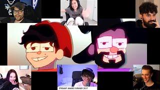 EVERYONES REACTION TO "OH DEATH ANIMATION" // Steve, tina,hafu,5up,dk,ellum,koji