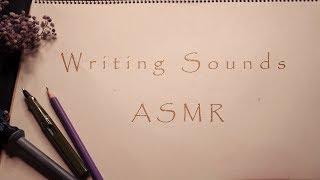 Writing sounds ASMR(with 4 different languages)[suna asmr]