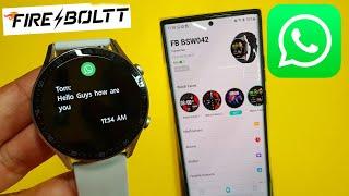 How To Get WhatsApp Messages Notification In Fire Boltt Smartwatch