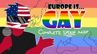 [Countryhumans] EUROPE IS GAY || Complete Spoof MAP