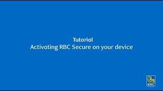 Activating RBC Secure (2FA) – English