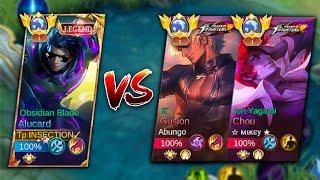 YUSHAA VS GUSION & CHOU|| ALUCARD BEST BUILD (ALUCARD LEGEND SKIN GAMEPLAY) - MLBB