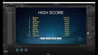 Global High Score for Unity