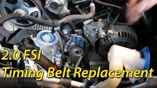 How To Timing Belt Replacement Seat / Skoda / Volkswagen 2.0 FSI