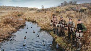 TINY Warm Water Creek Mallards IN OUR FACE!! (What Duck Hunting Dreams Are Made Of)