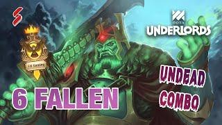 Full 6 Fallen Build | Undead Combo | Dota Underlords Strategy