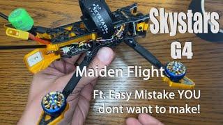 Skystars G4 - 4" Long Range 6s ARF Drone Kit - Maiden Flight Ft. Easy Mistake You Don't Want to Make
