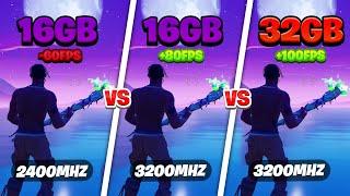 Does RAM matter in FORTNITE ? 16GB vs 32GB RAM