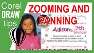 Zooming and panning in CorelDraw