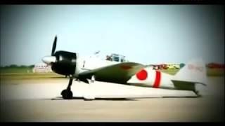 Японский истребитель-перехватчик Mitsubishi A6M Zero.