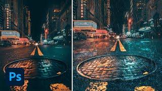 Rain Effect Photoshop Tutorial