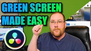 Davinci Resolve 17 Green Screen made EASY // Fusion Delta Keyer Tutorial