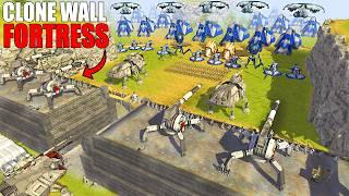 Clone Wars WALL-FORTRESS Under Siege vs 2,000 Droid Army! - Men of War: Star Wars Mod