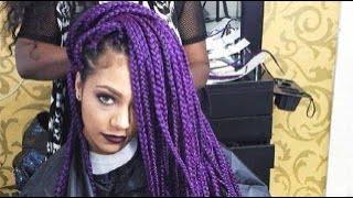 Afrikancha box braid uslubida ajoyib soch o'rish