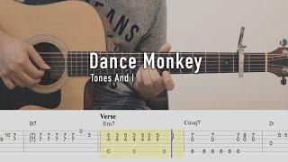 Dance Monkey - Tones And I | Fingerstyle Guitar Cover | TAB Tutorial