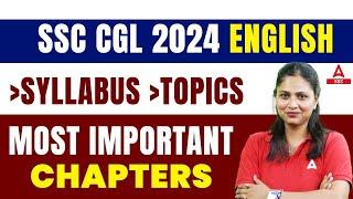 SSC CGL 2024 | SSC CGL English Syllabus & Important Topics | By Pratibha Mam