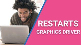 Restart graphics driver using shortcut key in windows operating system