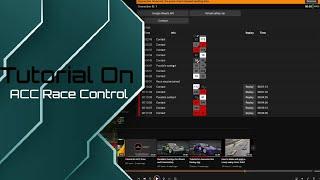 Tutorial for ACC Race Control