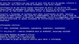 Como resolver Tela Azul Da morte sem formatar..