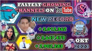 "I NEED ONE MORE SUBSCRIBER" | The Fastest Growing Channels of October, 2023