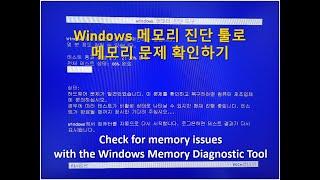 Check memory problems with Windows Memory Diagnostic Tool