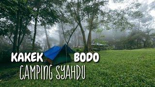 Camping santai di bumi perkemahan kakek bodo saat kabut #camping #kemping #asmr