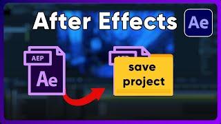 How to save After Effects project with files Ep4 (After Effects Beginner to Advanced)